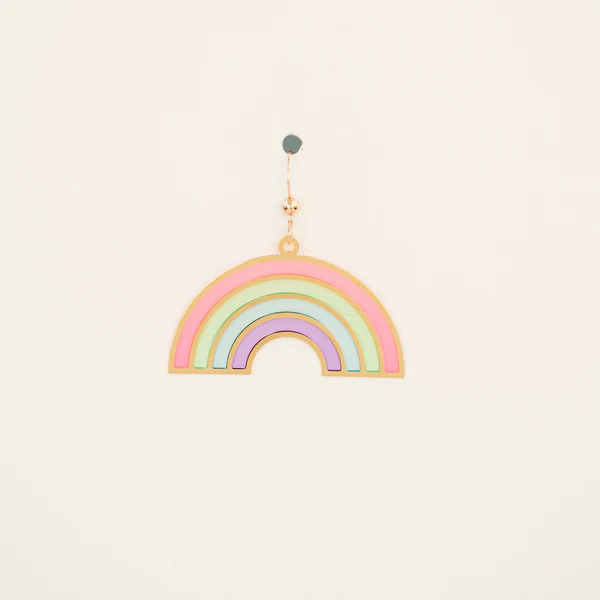 Rainbow Translucent Drop Earrings