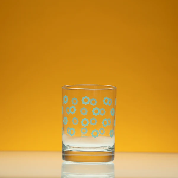 14oz Old Fashioned Glass - Daisies