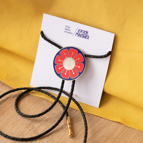 Bold Floral Bolo Tie with Erick Martinez