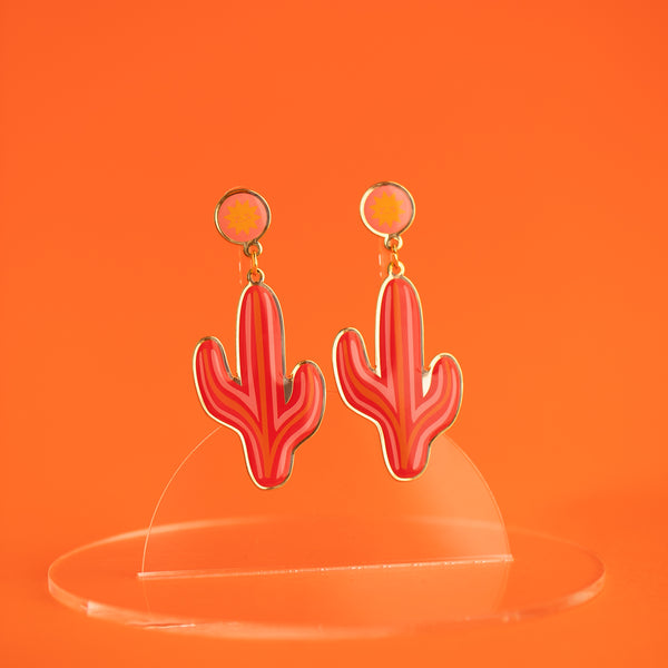 Cactus Earrings with Gabby Zapata