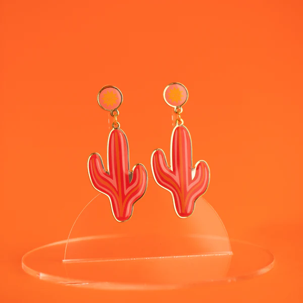 Cactus Earrings with Gabby Zapata