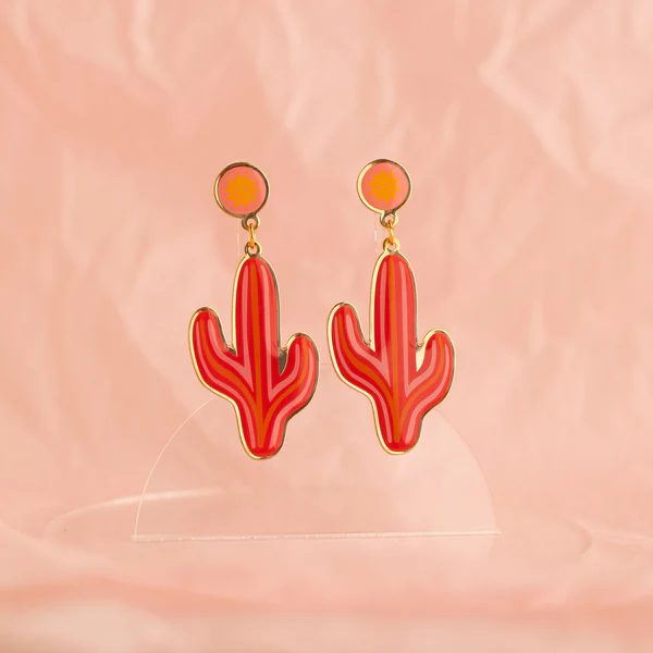 Cactus Earrings with Gabby Zapata