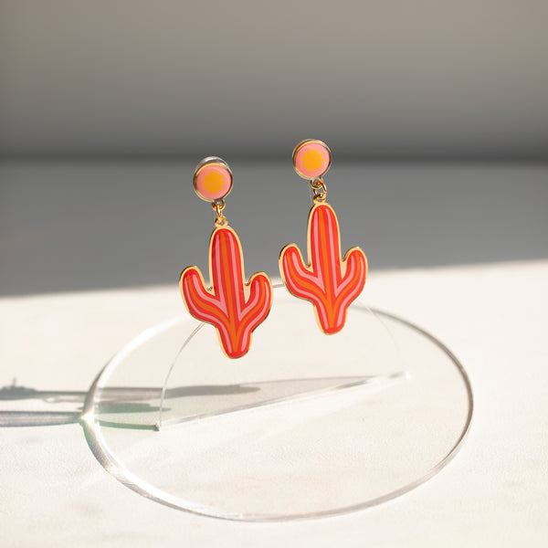 Cactus Earrings with Gabby Zapata