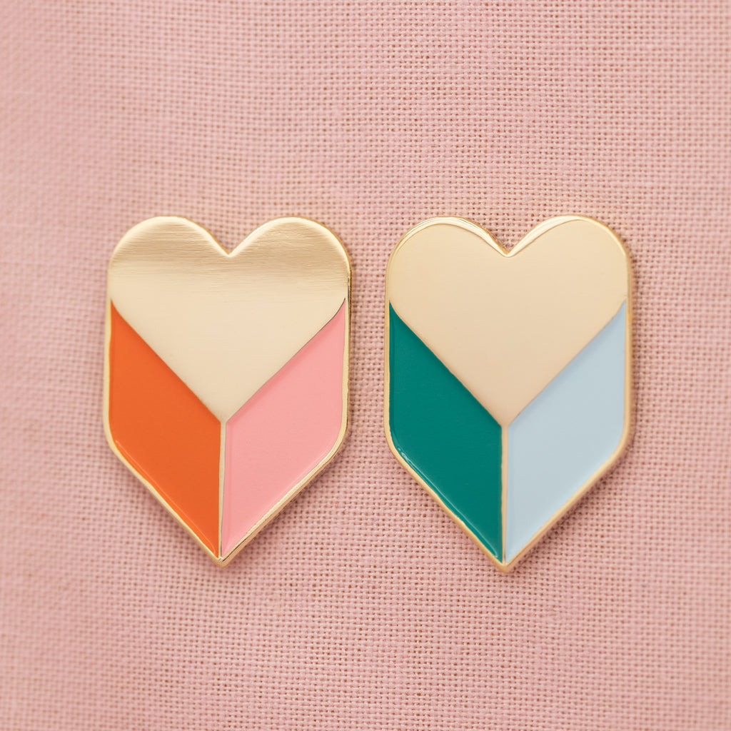 Shadow Heart Pin Heart Shadow Pin – tiny deer studio