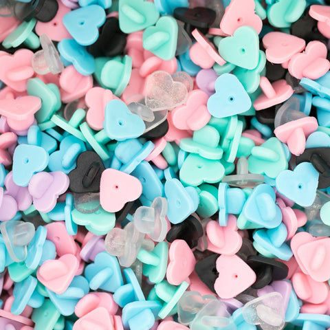 Heart-Shaped Rubber Caps