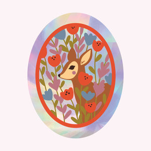 Sun Catcher Decal - Deer with JUSTINE GILBUENA