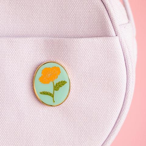 California Poppy Pin