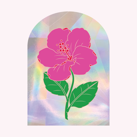 Sun Catcher Decal - HIBISCUS