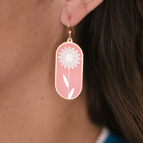 Tall Daisy Earrings