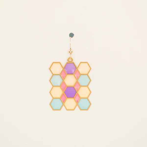 Tile Translucent Drop Earrings